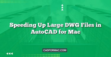 Speeding Up Large DWG Files in AutoCAD for Mac